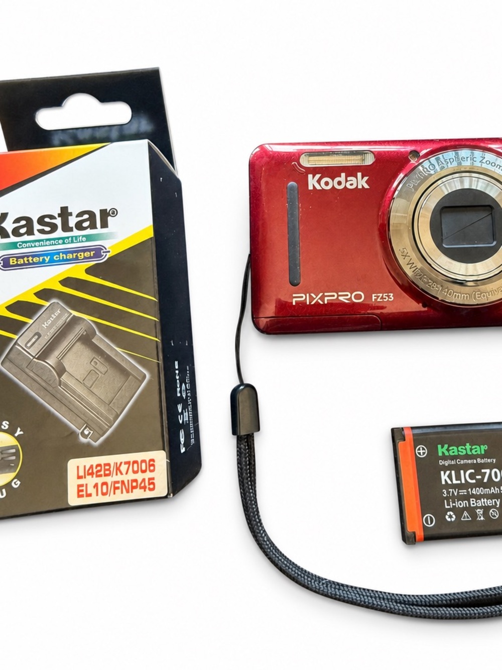 Kodak PIXPRO FZ53 Compact Digital Camera - Red
